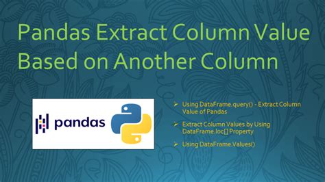 pandas extract columns